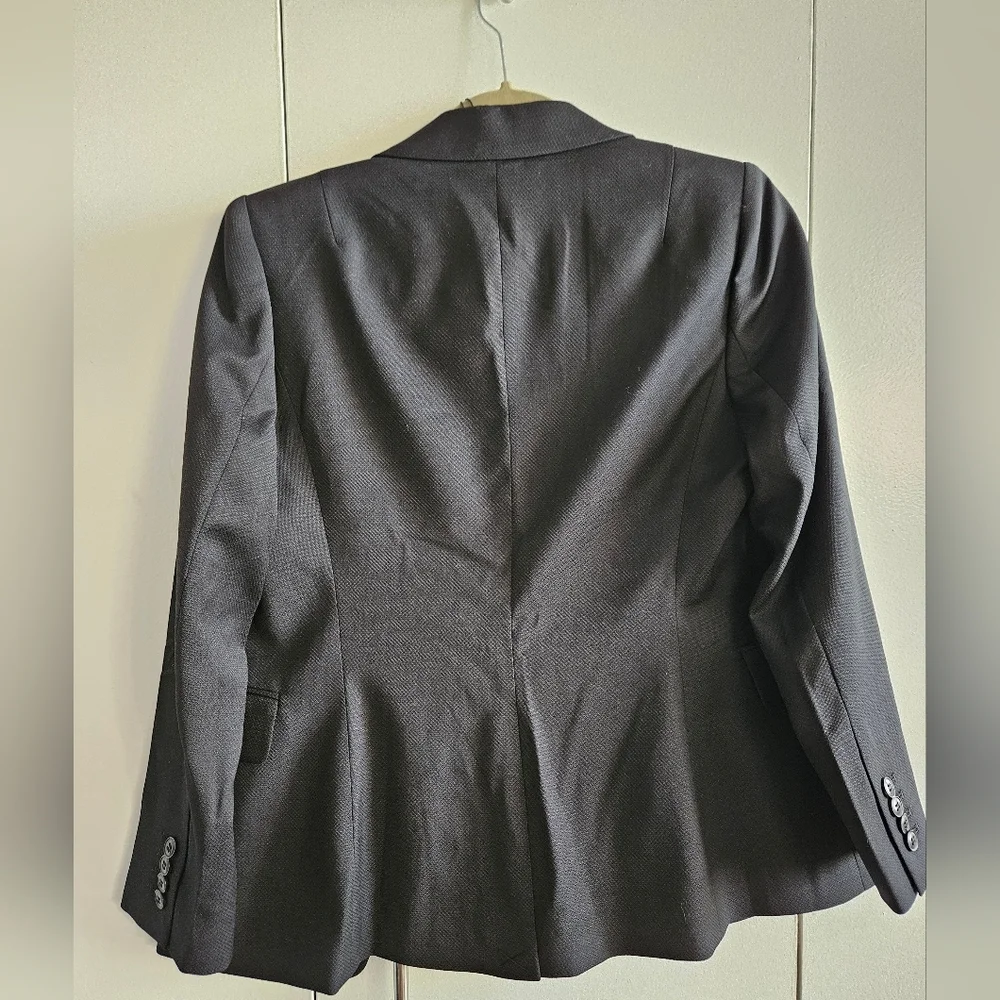 NWT Reiss Paisley Black Single Breasted Blazer Size 6 Petite - Picture 2 of 5